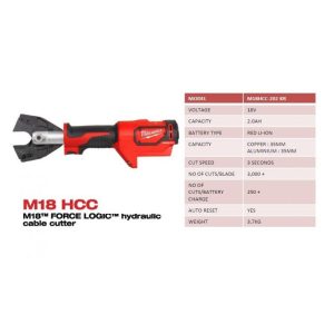 Máy cắt cáp 6T Milwaukee M18 HCC-0C (bare) Máy cắt cáp 6T Milwaukee M18 HCC-0C (bare)