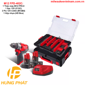 Máy khoan động lực Milwaukee M12 FPD: Nhỏ gọn nhưng hiệu suất cực cao Máy khoan động lực Milwaukee M12 FPD: Nhỏ gọn nhưng hiệu suất cực cao