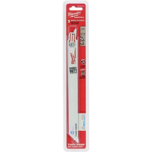 Lưỡi cưa kiếm sắt TORCH loại mỏng Milwaukee T18-228.6mm (Bộ 5 lưỡi) Lưỡi cưa kiếm sắt TORCH loại mỏng Milwaukee T18-228.6mm (Bộ 5 lưỡi)