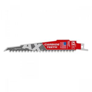 Lưỡi cưa kiếm gỗ AX Carbide Milwaukee T5-150.24mm (1 chiếc) Lưỡi cưa kiếm gỗ AX Carbide Milwaukee T5-150.24mm (1 chiếc)